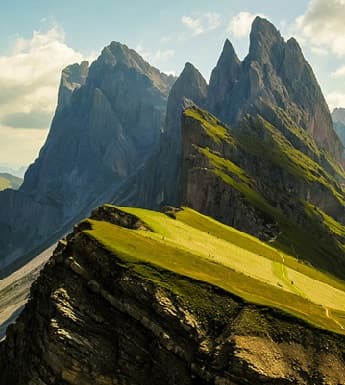 The Dolomite Mountains in the Italian Alps